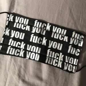 Reversible Gun face mask swear word F You NEW LOOK